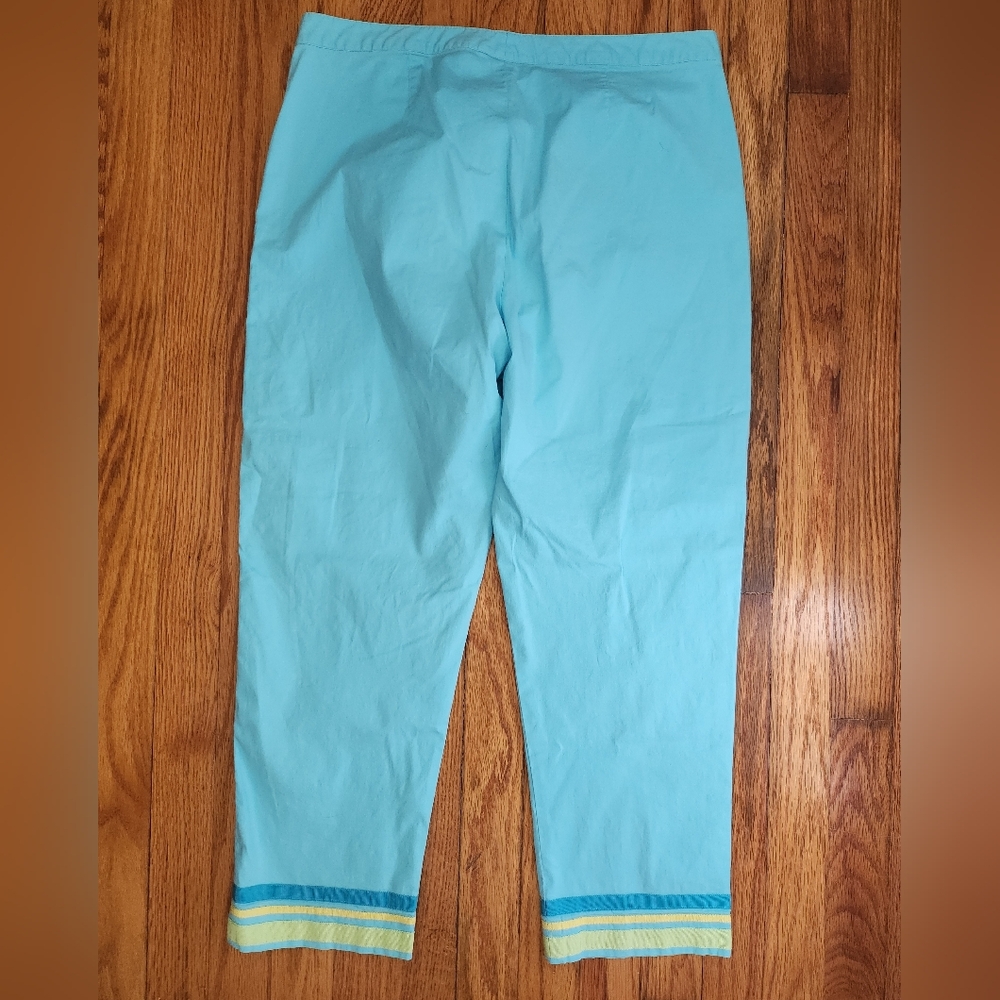 Lilly Pulitzer Capri Cropped Pants Cotton Size 10 - Picture 2 of 7